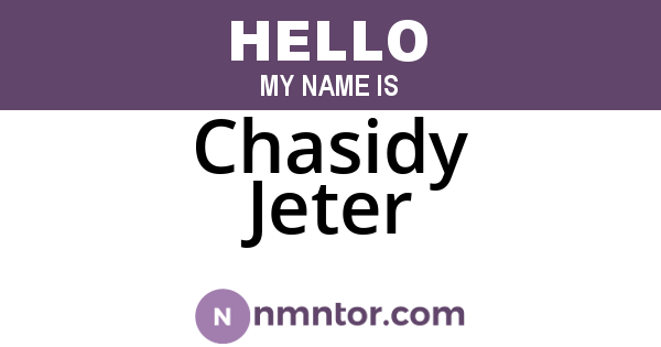 Chasidy Jeter