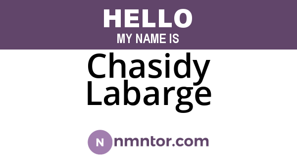 Chasidy Labarge
