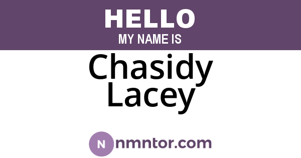 Chasidy Lacey