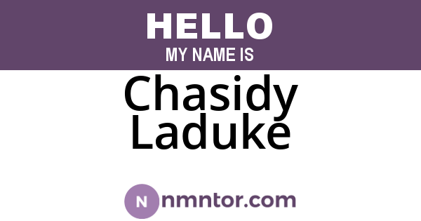 Chasidy Laduke