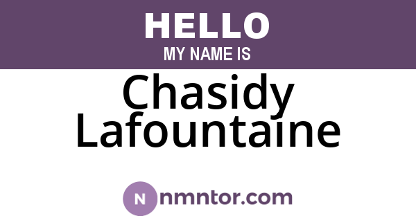 Chasidy Lafountaine
