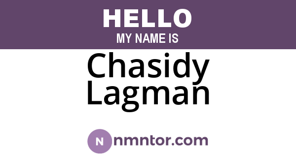 Chasidy Lagman