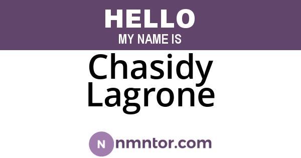 Chasidy Lagrone