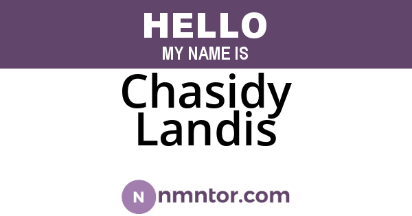 Chasidy Landis