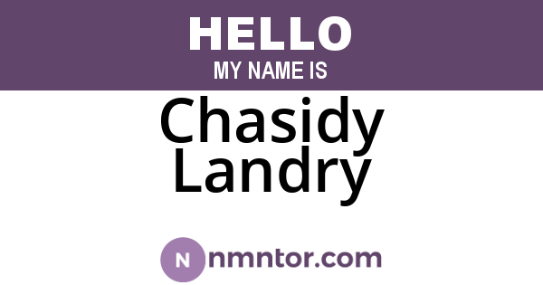 Chasidy Landry
