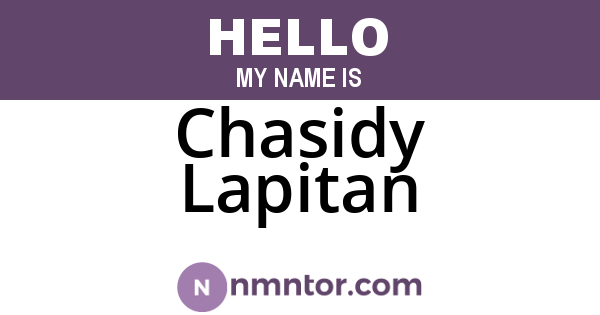 Chasidy Lapitan