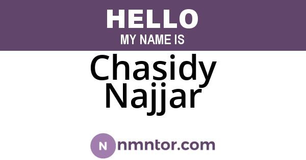 Chasidy Najjar