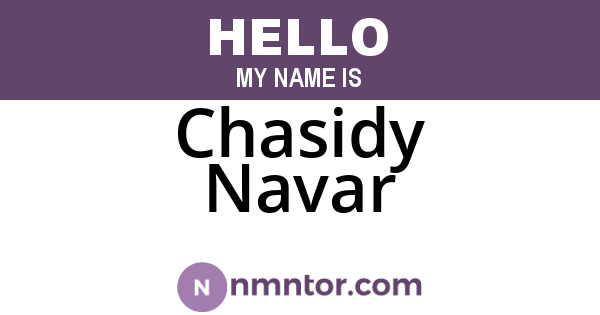 Chasidy Navar