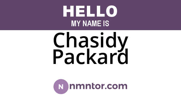 Chasidy Packard
