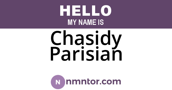 Chasidy Parisian