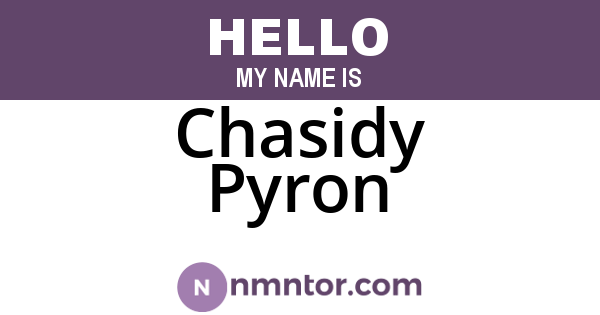 Chasidy Pyron