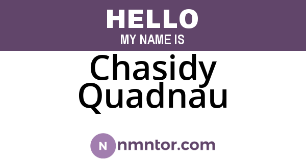 Chasidy Quadnau