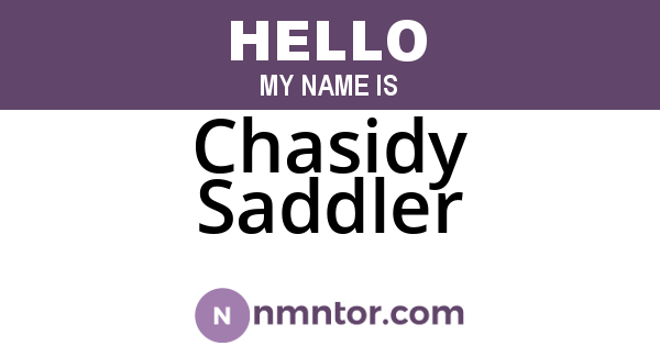 Chasidy Saddler