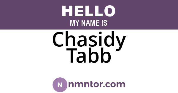 Chasidy Tabb