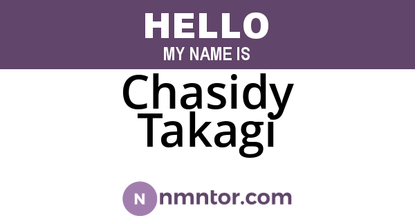 Chasidy Takagi