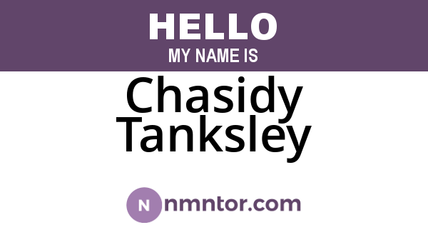 Chasidy Tanksley