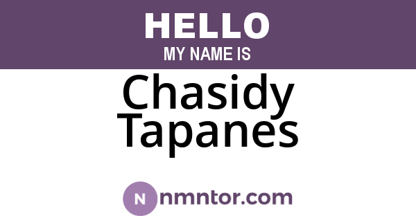 Chasidy Tapanes