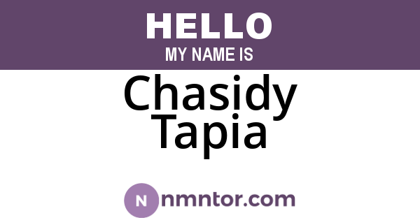 Chasidy Tapia