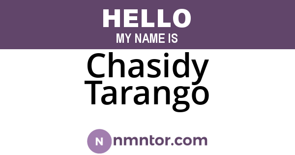 Chasidy Tarango