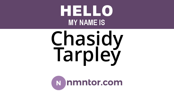 Chasidy Tarpley