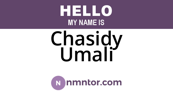 Chasidy Umali