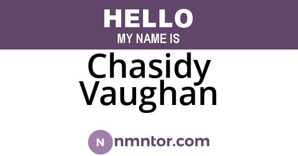 Chasidy Vaughan