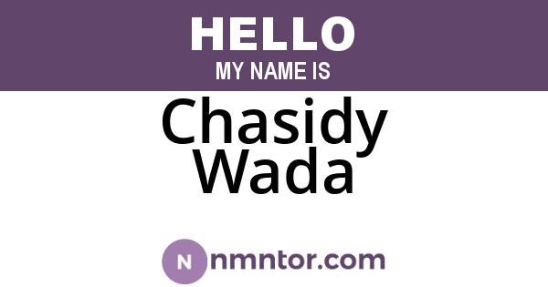 Chasidy Wada