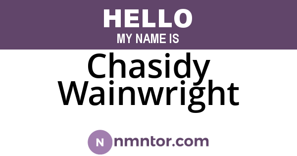 Chasidy Wainwright