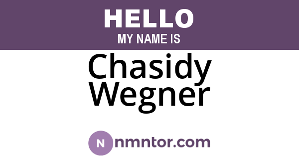 Chasidy Wegner