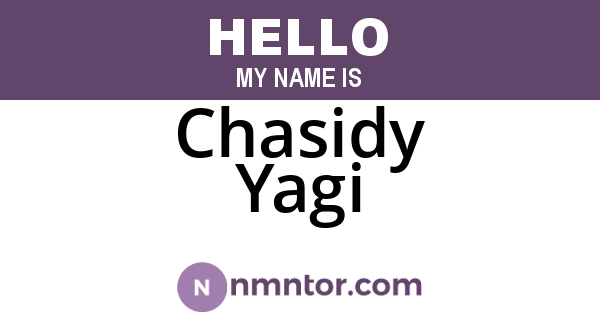 Chasidy Yagi