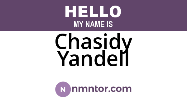 Chasidy Yandell