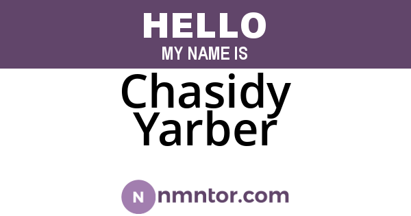 Chasidy Yarber