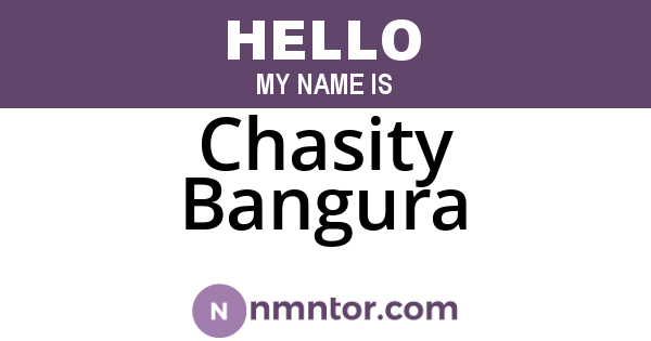 Chasity Bangura