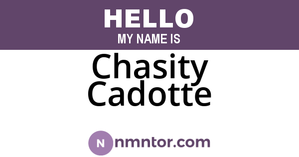 Chasity Cadotte