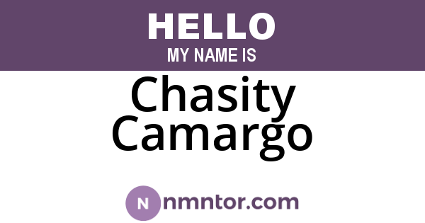 Chasity Camargo