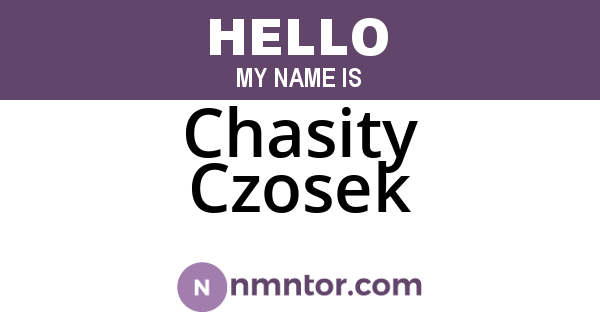 Chasity Czosek