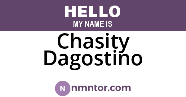 Chasity Dagostino
