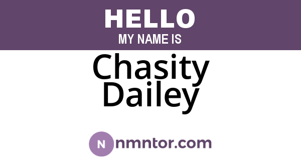 Chasity Dailey