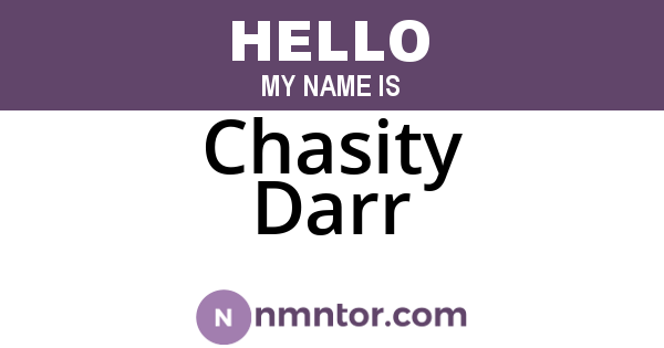 Chasity Darr
