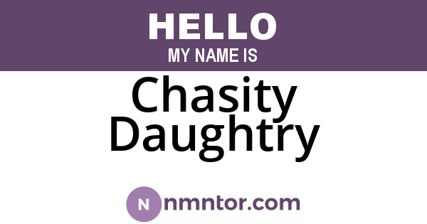 Chasity Daughtry