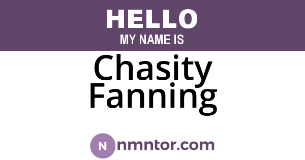 Chasity Fanning