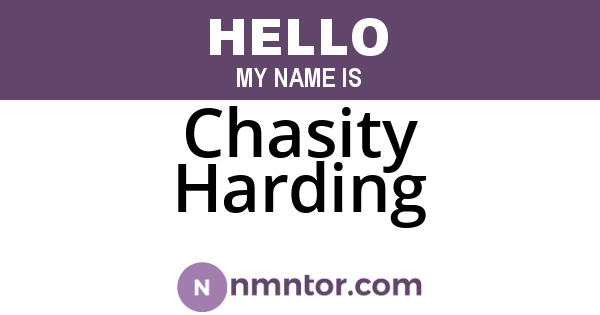 Chasity Harding