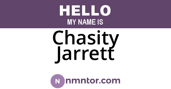 Chasity Jarrett