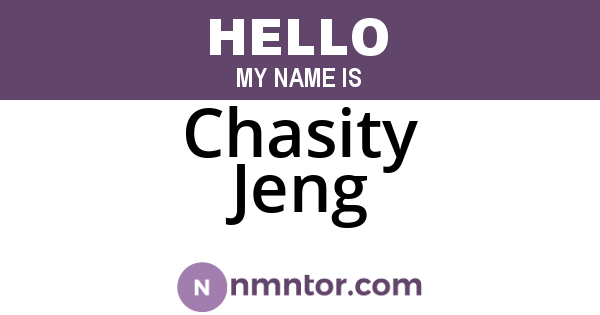 Chasity Jeng