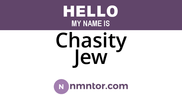 Chasity Jew