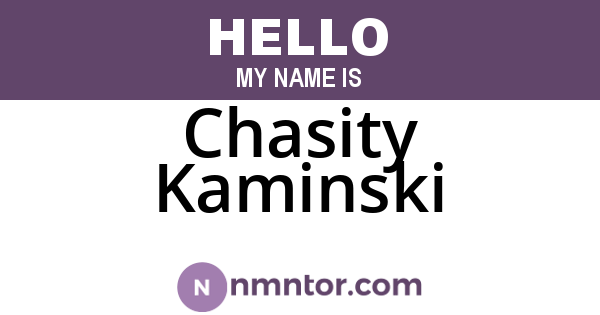 Chasity Kaminski