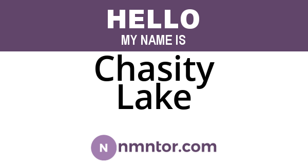 Chasity Lake