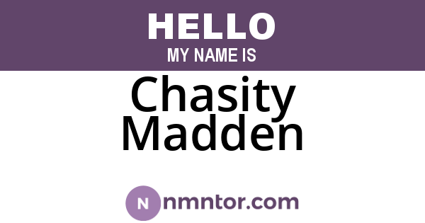 Chasity Madden