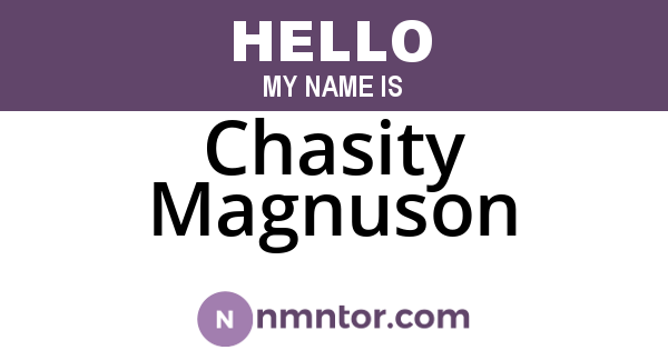 Chasity Magnuson