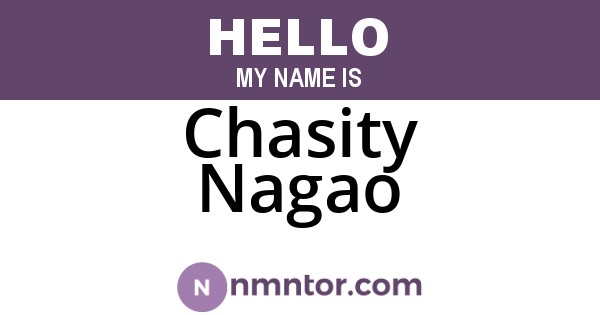 Chasity Nagao